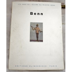 Benn: Les Amis de l'Oeuvre du Peintre Benn (Signed with an original drawing by Benn to the author Isaac Bashevis Singer)